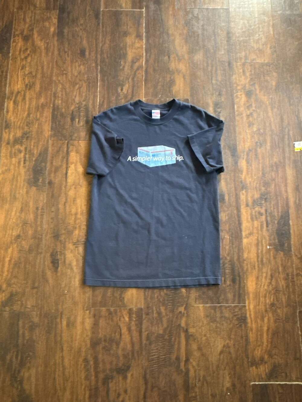 Vintage USPS Priority Mail A Simpler Way to Ship Graphic T-Shirt Murina Tag